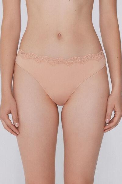Beige Light Touch Brazilian Briefs, Natural Blush, large image number 0