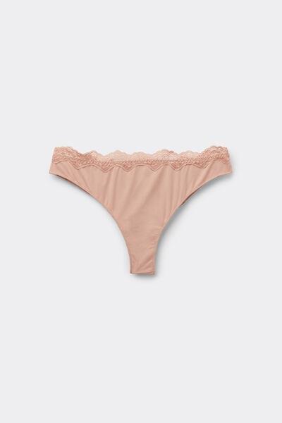 Beige Light Touch Brazilian Briefs, , large image number 3