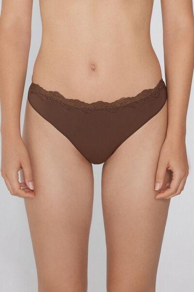 Caramel Light Touch Brazilian Lace Briefs, 5701_304Y, large image number 1