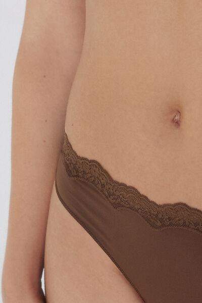 Caramel Light Touch Brazilian Lace Briefs, 5701_304Y, large image number 3