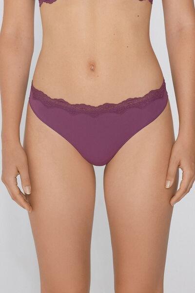 Pink Light Touch Brazilian Briefs, 5701_748Y, large image number 1