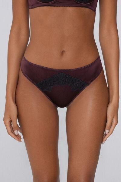 Black Secret Glow Brazilian Briefs, 5701_158Z, large image number 1