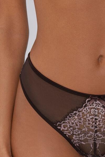 Pink Midnight Bloom Brazilian Briefs, 5701_979Y, large image number 3