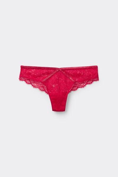 Red Gold Details Brazilian Lace Briefs, 5701_873V, large image number 4