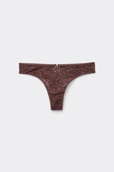 Brown Perfect Harmony Cut-Out Detail Brazilian Briefs, 5701_586Z, large image number 4