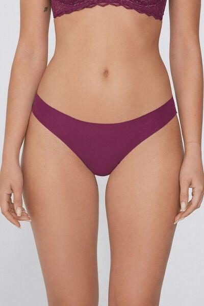 Burgundy Raw Cut Brazilian Briefs, 5701_719Y, large image number 0