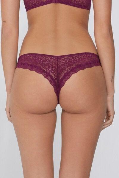 Burgundy Raw Cut Brazilian Briefs, 5701_719Y, large image number 1