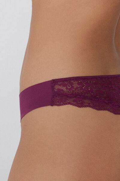 Burgundy Raw Cut Brazilian Briefs, 5701_719Y, large image number 2
