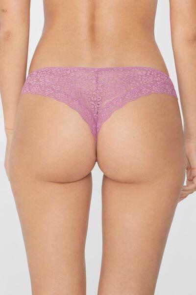 Pink Laser Cut Brazilian Briefs, 5701_874W, large image number 2