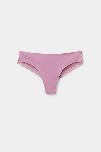 Pink Laser Cut Brazilian Briefs, 5701_874W, large image number 4