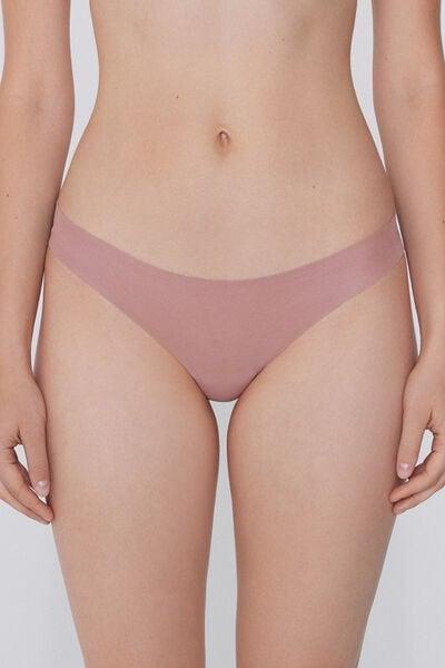 Pink Laser Cut Cotton Brazilian Briefs, 5701_946Y, medium
