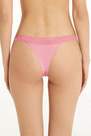 Tezenis - Pink Cotton And Recycled Lace Brazilian Briefs