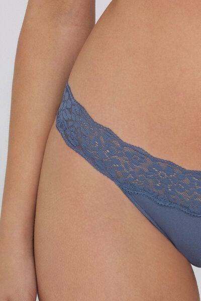 Blue Recycled Lace Brazilian Briefs, 5701_730Y, large image number 3