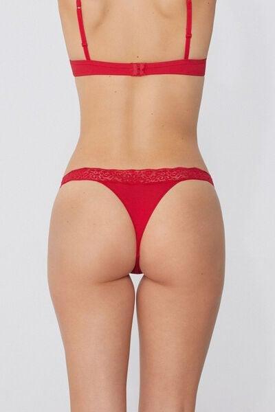 Red Openwork Brazilian Briefs, 5701_873V, large image number 2