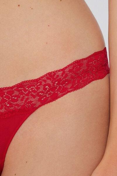 Red Openwork Brazilian Briefs, 5701_873V, large image number 3