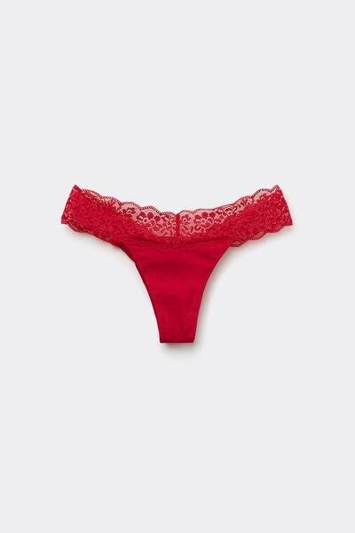 Red Openwork Brazilian Briefs, 5701_873V, large image number 4