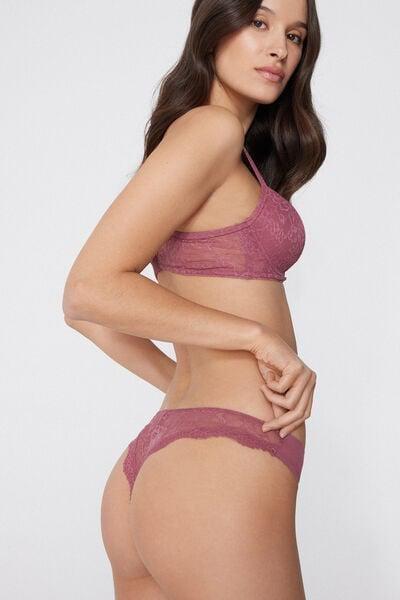 Pink Laser Cut Organic Cotton Brazilian Briefs, 5701_179Z, large image number 0