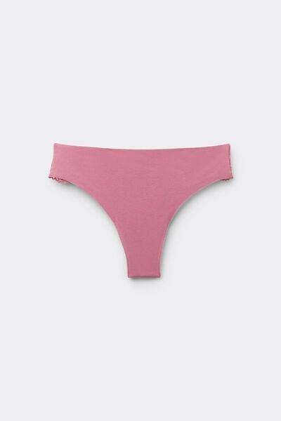 Pink Laser Cut Organic Cotton Brazilian Briefs, 5701_179Z, large image number 4