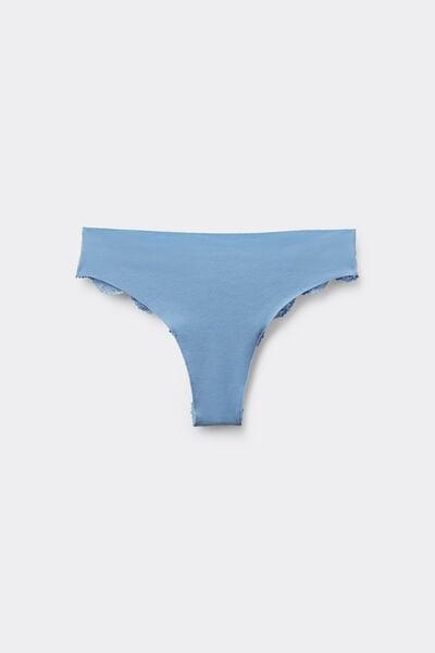 Blue Laser Cut Organic Cotton Brazilian Briefs, 5701_393Z, large image number 4