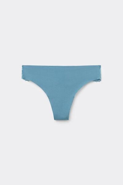 Blue Laser Cut Organic Cotton Brazilian Briefs, 5701_525Z, large image number 4