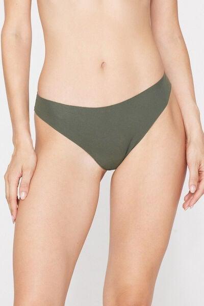 Green Laser Cut Organic Cotton Brazilian Briefs, 5701_578Z, medium