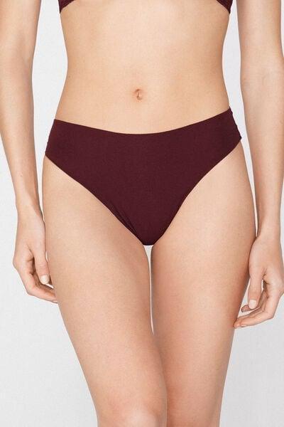 Brown Laser Cut Organic Cotton Brazilian Briefs, 5701_581Z, medium