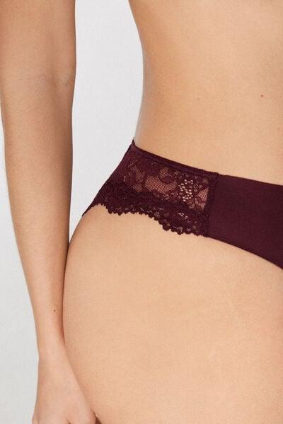 Brown Laser Cut Organic Cotton Brazilian Briefs, 5701_581Z, large image number 3