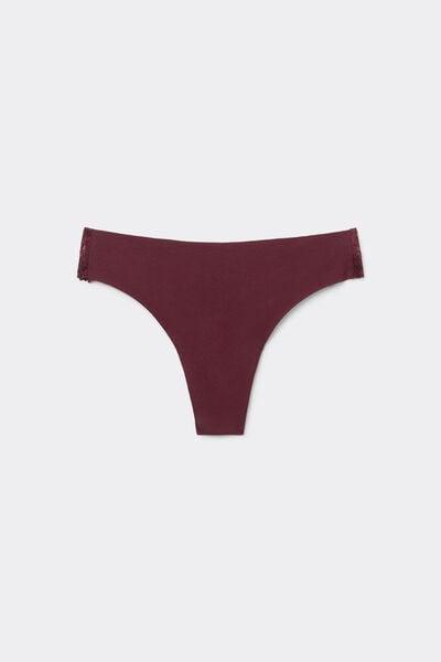 Brown Laser Cut Organic Cotton Brazilian Briefs, 5701_581Z, large image number 4