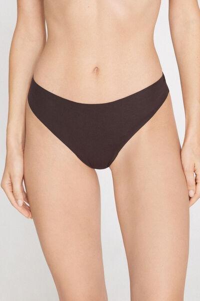 Brown Laser Cut Organic Cotton Brazilian Briefs, 5701_680Z, medium