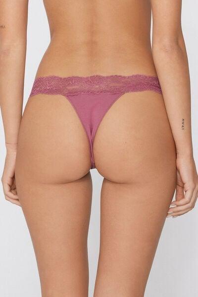 Pink Openwork Cotton Brazilian Briefs, 5701_179Z, medium
