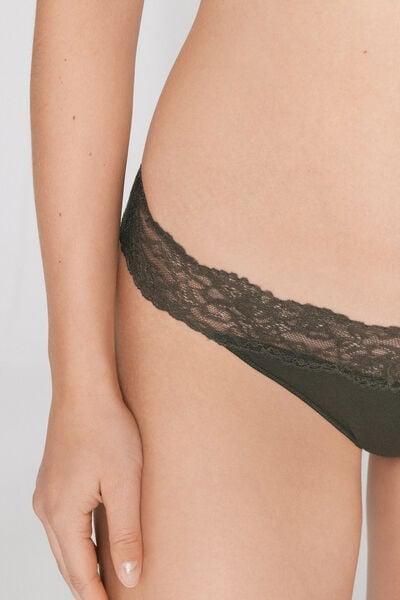 Green Openwork Cotton Brazilian Briefs, 5701_226Z, large image number 3