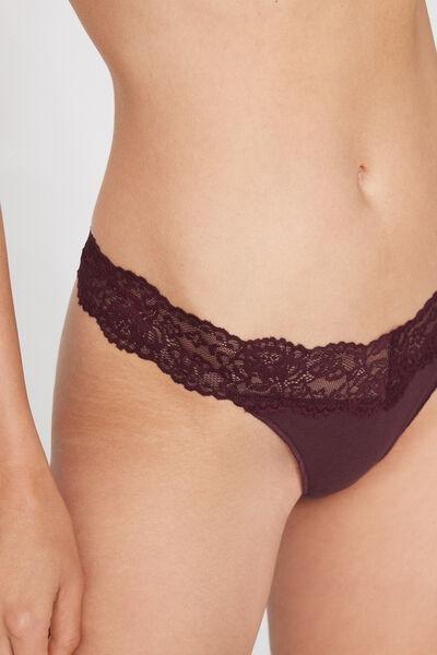 Brown Brazilian Briefs In Cotton, 5701_581Z, large image number 3