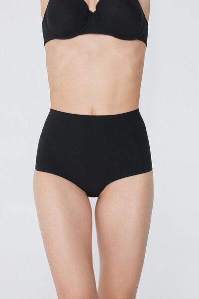 Black High-Waisted Knickers, Black, medium