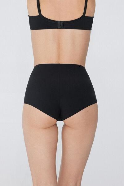 Black High-Waisted Knickers, Black, medium