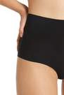 Tezenis - Black High-Waisted Laser Cut Microfibre French Knickers