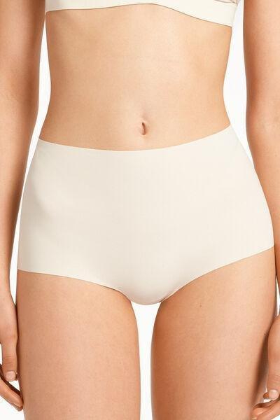 Cream High-Waisted Knickers, , large image number 0