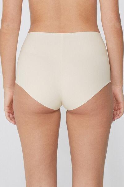 Cream High-Waisted Knickers, Ivory Cream, large image number 2