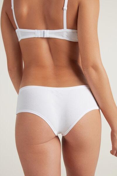 White High-Rise Boy Shorts, , large image number 2