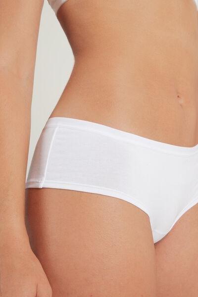 White High-Rise Boy Shorts, , large image number 3