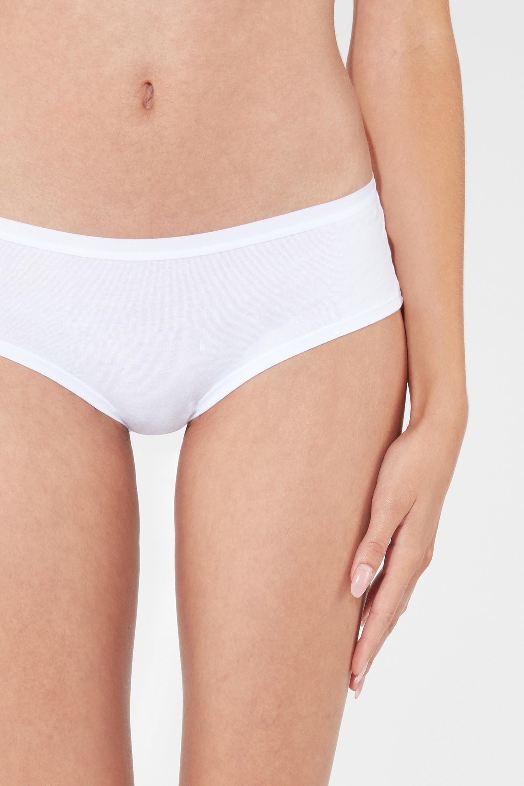 White High-Rise Boy Shorts, , large image number 6