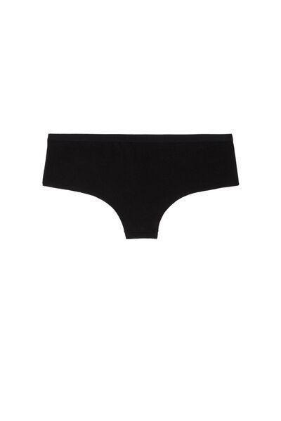 Tezenis - Black Cotton French Knickers