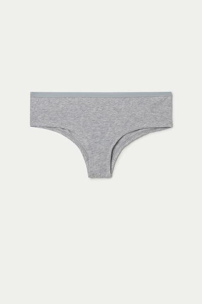 Tezenis - Grey Cotton French Knickers