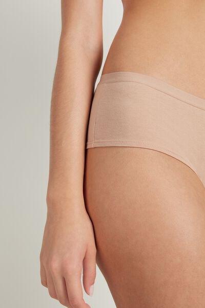Beige High-Rise Boy Shorts, , large image number 3