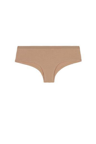 Beige High-Rise Boy Shorts, , large image number 4