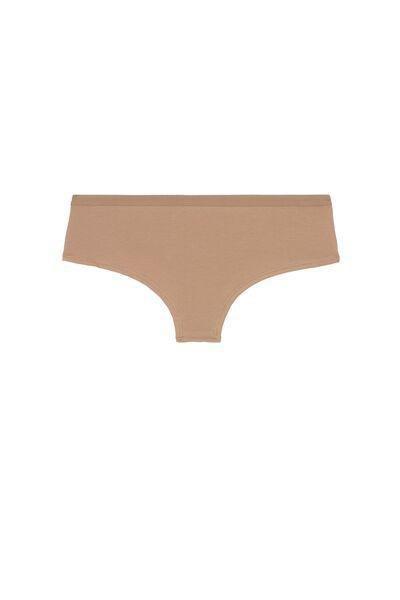 Beige High-Rise Boy Shorts, , large image number 5