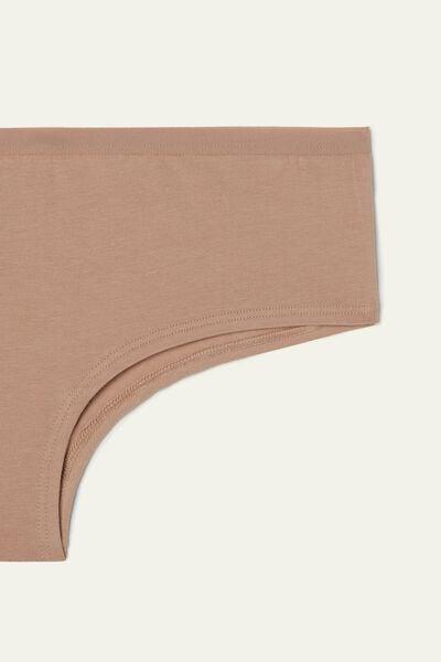 Beige High-Rise Boy Shorts, Natural Blush, large image number 7