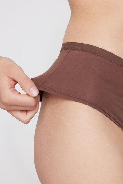 Beige Organic Cotton French Knickers, 5701_304Y, large image number 2