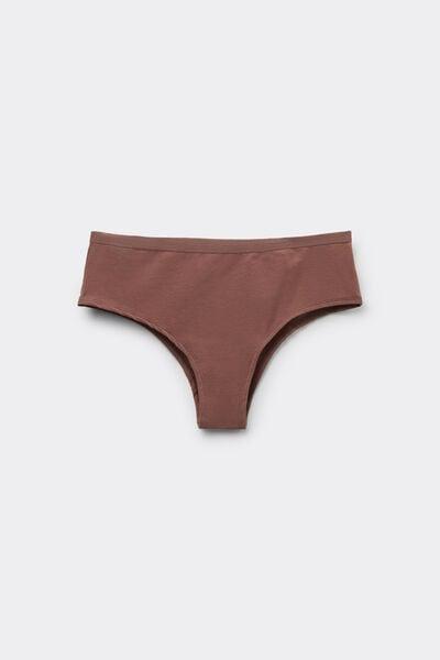Beige Organic Cotton French Knickers, 5701_304Y, large image number 4