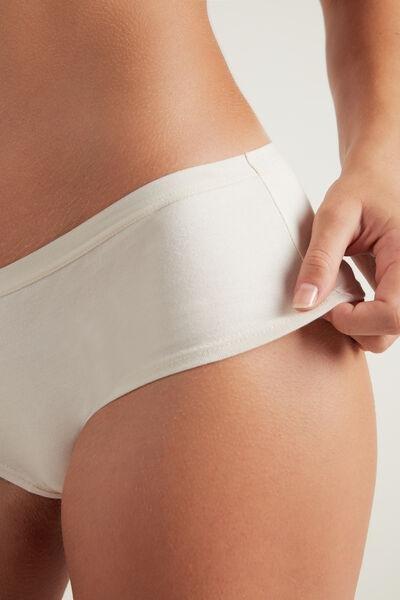 Cream High Leg French Knickers, , large image number 3