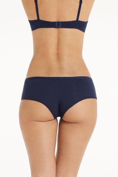 Blue High-Rise Boy Shorts, Absolute Blue, large image number 2